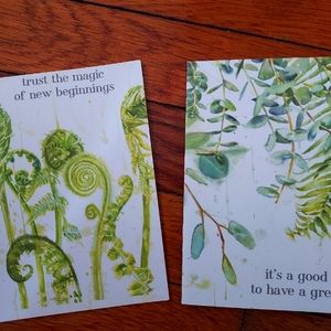 Plant cards - blank notecards with gorgeous plant designs - set of 8, ne…